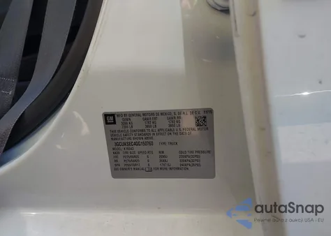 2016 Chevrolet Silverado 1500 1Lz из США, поврежденный, VIN 3GCUKSEC4GG150760